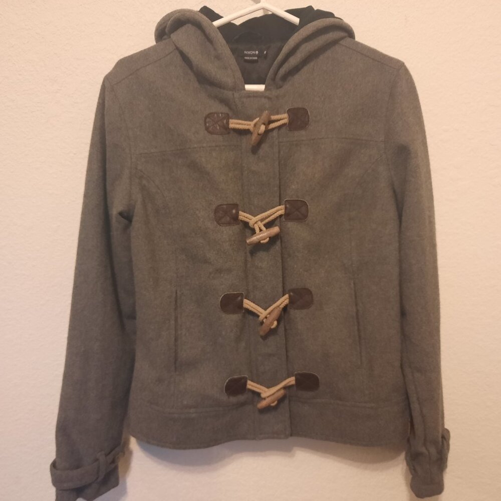 Nixon Wool Blend Coat Size M Gray